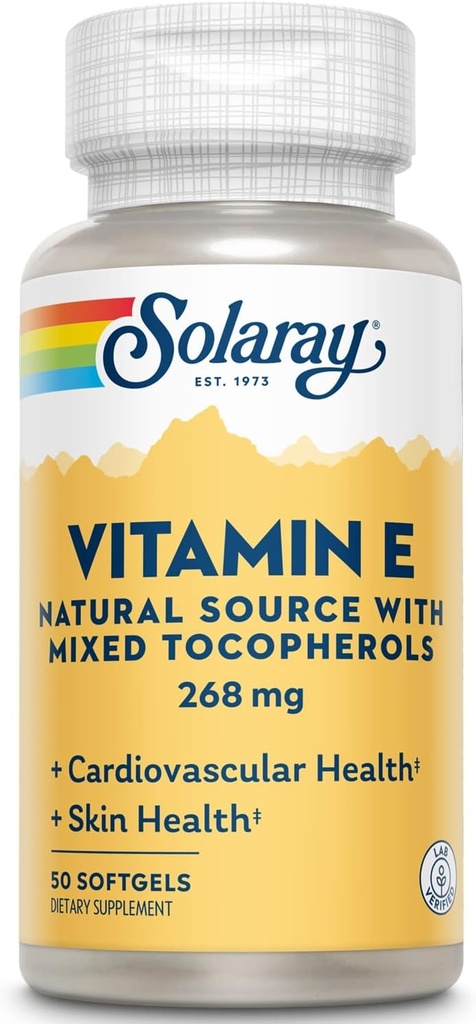 Solaray Vitamin E d- Alpha Tocopherol 268mg (400 IU) Př