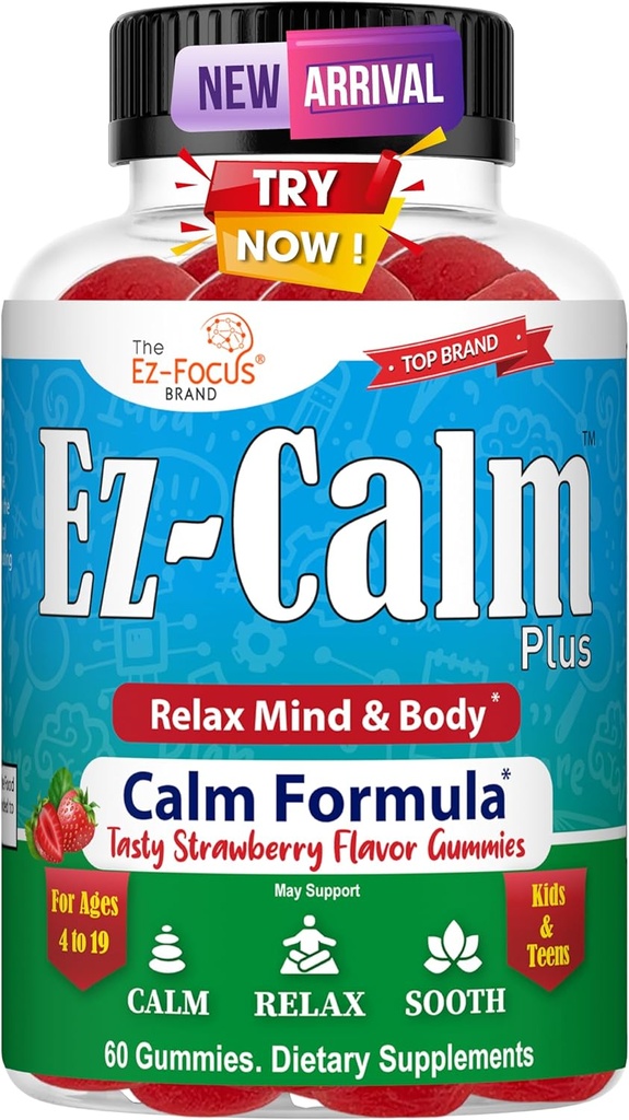 Zklidnění Ashwagandha Gummies pro teens- Clime Sleep Gummies - Natural Focus Gummies with Ashwagandha Root Extract - Ashwagandha Supplement for Sleep Stress Balance - 60 Vegan Sugar Free Chews