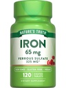 Nature 's Truth Iron Supplement 124; 65mg Iron 124; 120 Tablet IR 124; 325mg Ferrous Sulfate Iron 124; Non- GMO & gluten zdarma pilulky