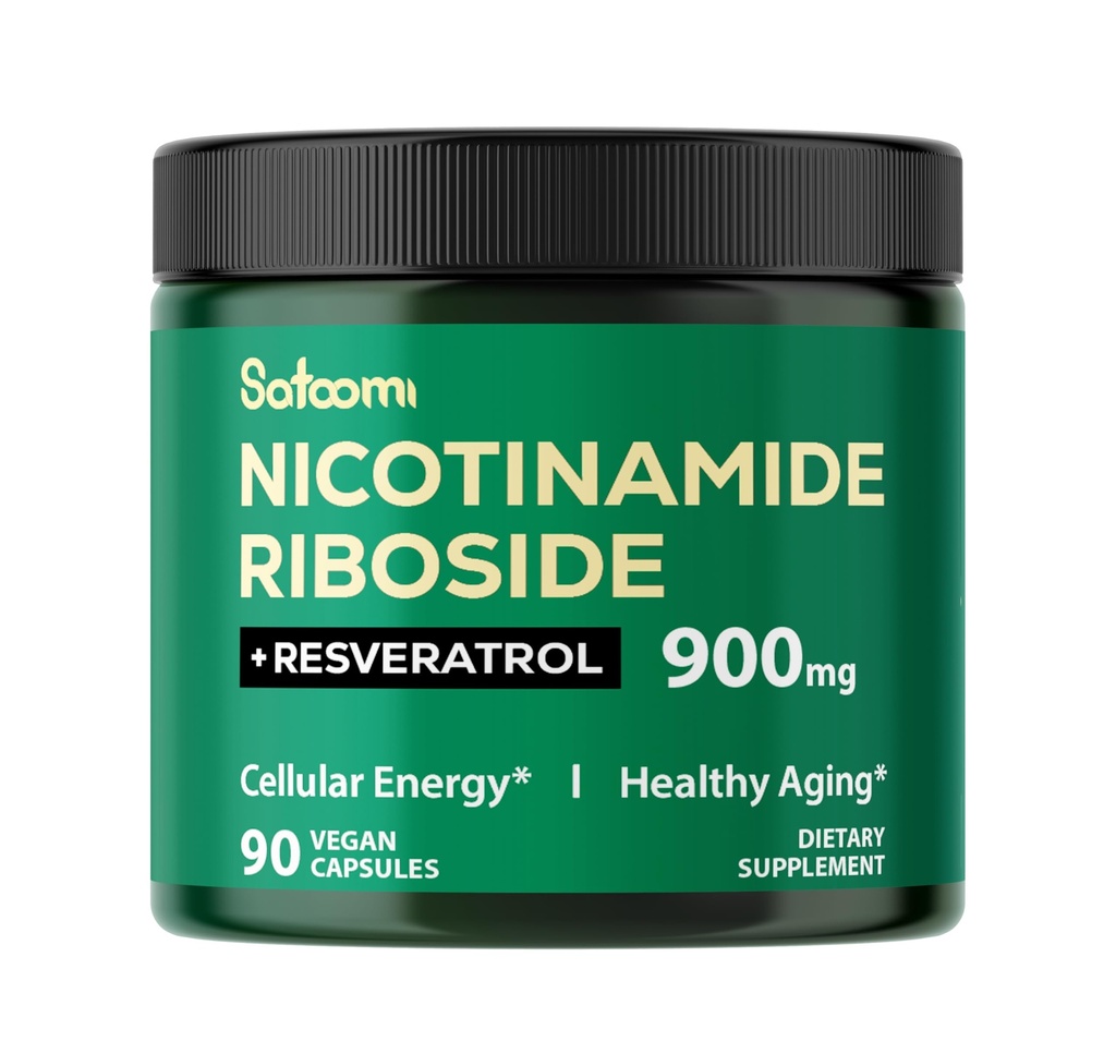 Satoomi NAD dodatek s Liposomal Nicotinamid Riboside 900 mg NR, Resveratrol, Quercetin - 90 Počet