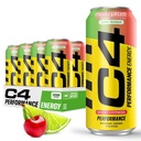 C4 Original Sugar Free Energy Drink 16oz (Pack of 12) OF 124; Cherry Limeade OF 124; Pre Workout Performance Drink with No Umělé barvy nebo Barvy