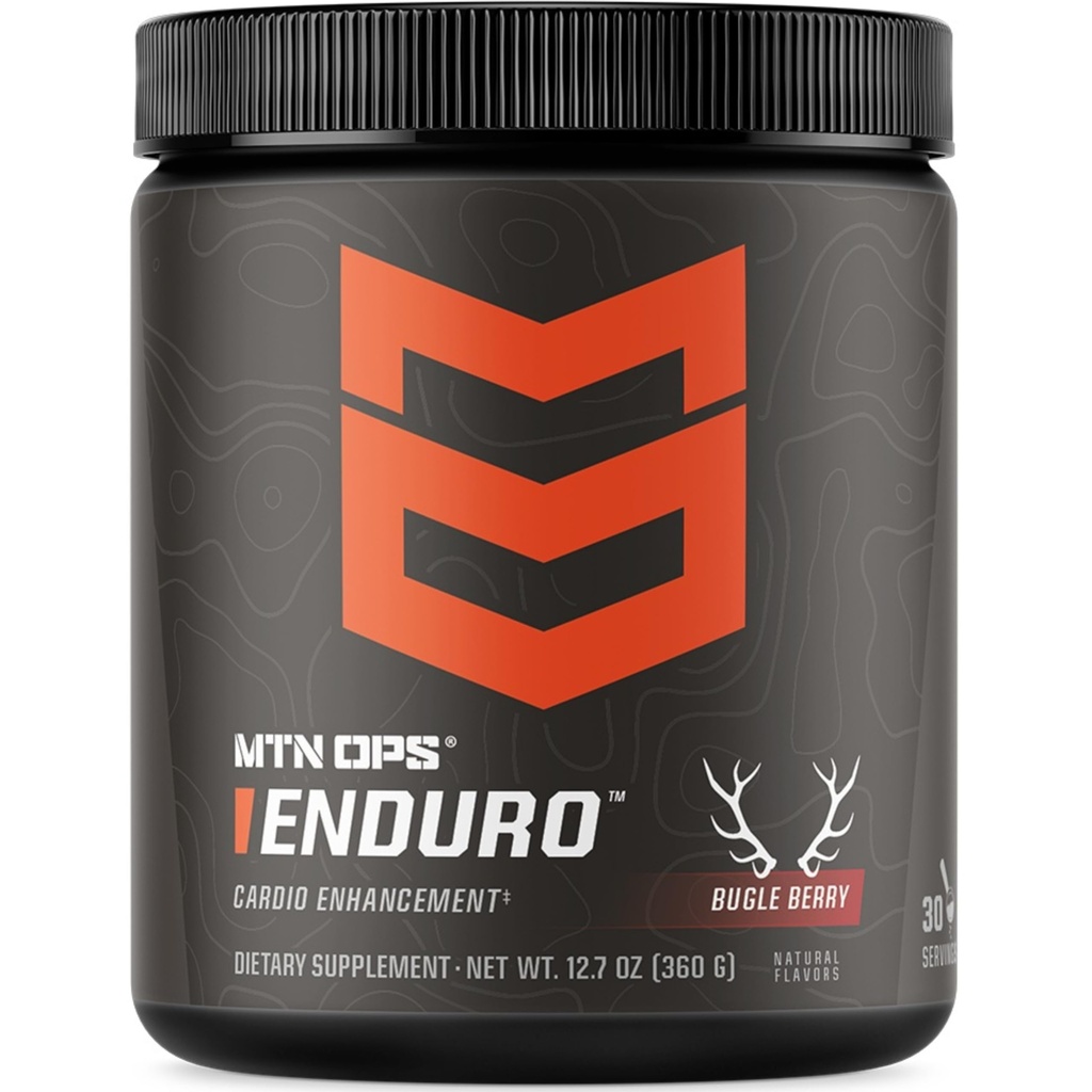 MTN OPS Enduro Nitric Oxide Dodatek & Stim- Free Pre Workout - 30 Servings - s magnesium Citrát, Beet Root Powder, Niacinamid, L Arginine & L Citrulline - Bugle Berry Flavor