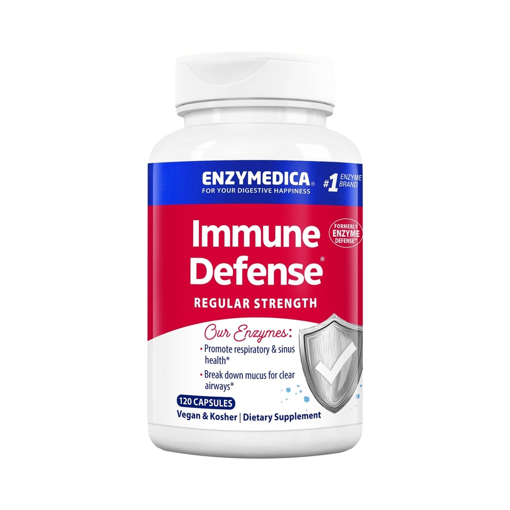 Enzymedica, Imunitní obrana, Pravidelná síla, Proteolytické enzymy pro imunitní podporu, 120 Počet