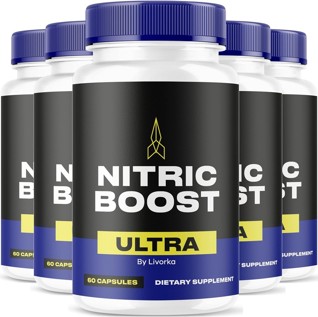 LIVORKA Nitric Boost Ultra Powder Now in Capsle, Advanced Formule - 300 Počet (5 měsíční dodávka) - Balení po 5