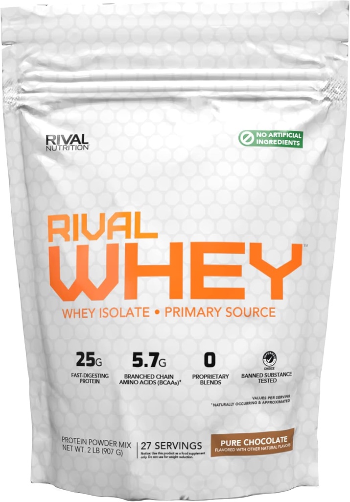 Přirozeně ochucená rival Syrovátka - čistá čokoláda 2lb