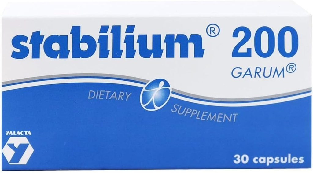 Alergie Research Group Stabillium 200 - Přírodní spánková pomoc pro dospělé bez melatoninu, Nighttime Relax, Deep Restful Sleep Support - 30 Kapsle (Balení po 1)