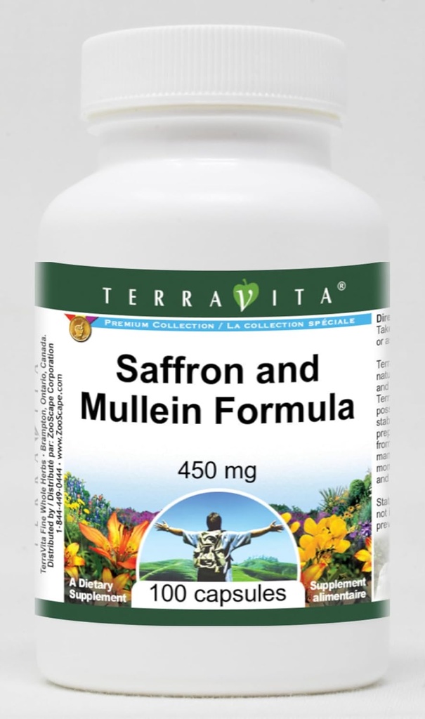 Saffron a Mullein Formule - 450 mg (100 tobolek, ZIN: 513981) - 3 balení