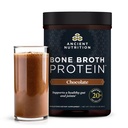 Starověký nutriční protein prášek vyrobený z pravé kosti broth, čokoláda, 20g protein per serving, 20 Serving Tub, gluten zdarma hydrolyzované kolagen Peptidy dodatek, Great in protein shakes