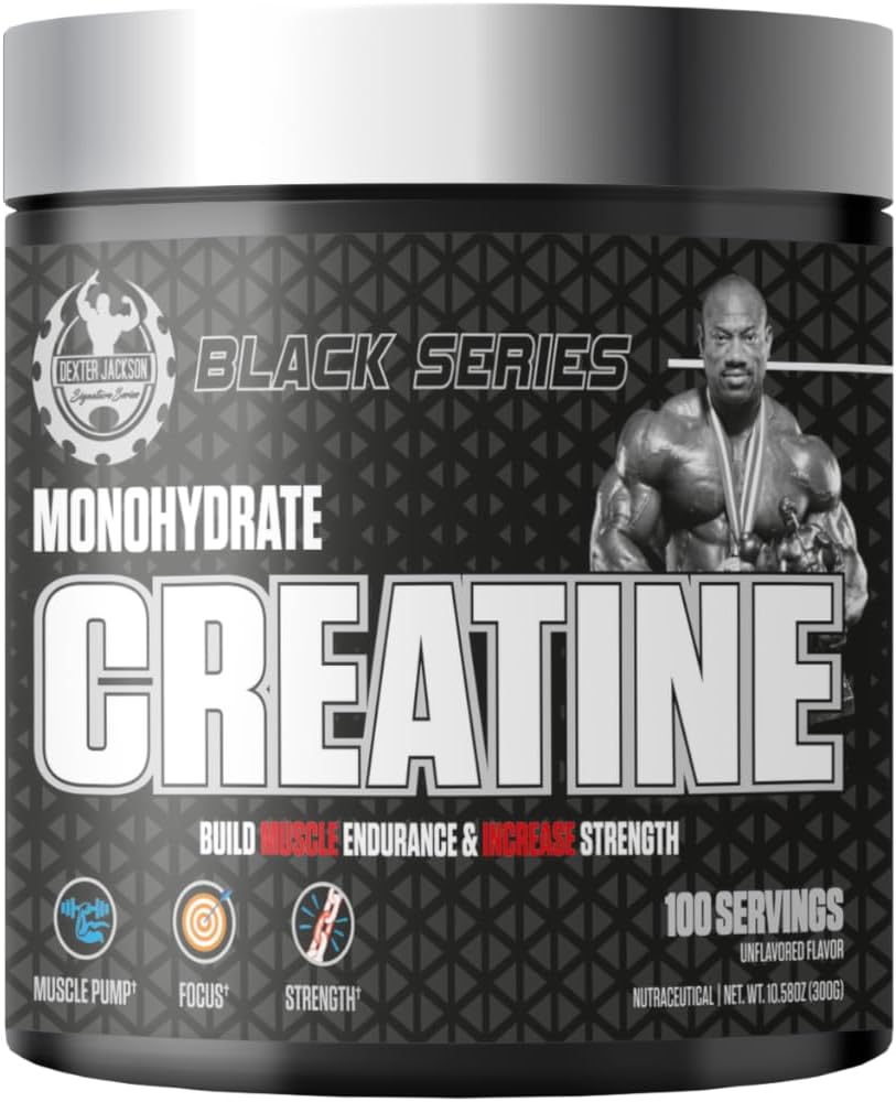 Black Series Monohydrát Kreatin 124; 300g Creditor 124; 100 Služební 124; Premium Micronized Creatin pro sílu, růst a obnovu svalů
