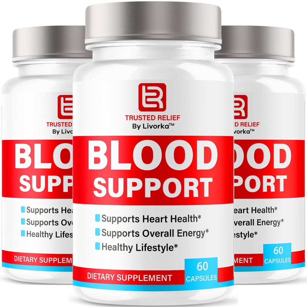 (3 Pack) Důvěrné Relief Blood Support Kapsle - Oficiální TrustedRelief Blood Support Vitamin Pills, Přírodní Trusted Relief Advanced Premium Formule Wellness & Oral Health, 90 Kapsle pro 3 měsíce