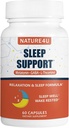 3 v 1 Spánkové pomůcky pro dospělé Extra síla, rozšířit uvolnění melatonin 5 mg, L Theanine 250 mg, GABA 250 mg, Relaxation and Sleep Supplement, 60 Kapsle