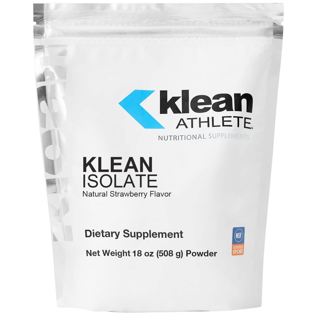 Klean Athlet Klean Izolát 124; Syrovátkový protein Isolát k vylepšení denního proteinu a aminokyseliny pro svalovou integritu * 124; NSF Certifikovaný pro sportovní 124; 18 Ounces Isolate 124; přírodní jahodové aroma