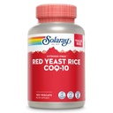 SOLARAY Red Yeast Rice Plus CoQ-10 & No-Flush Niacin Vitamin B-3, Zdravé srdce a kardiovaskulární podpora, Non- ozářený & Citrinin zdarma, 60 denní záruka vrácení peněz, 100 Služeb, 100 VegCaps