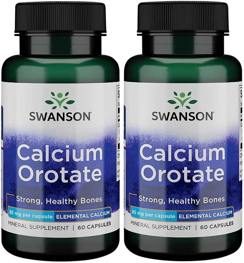 Swanson Vápník Orotate 85 mg 60 kaps 2 balení