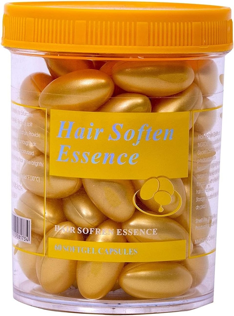 Vitamin- e Kapsle pro pád vlasů, Opravy poškození, Anti- lupy, Shinning - 60 Kapsle