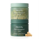 Frida Fertility Pre- Conception Dodatek Set, Jeho & Her Denní Vitamíny & Minerály pro plodnost, Podpora vajíček & Sperm zdraví, Kyselina listová, Inositol, CoQ10, 60 Kapsle Každý, 30 Den Dodávka