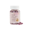 Vlasové kůže a nehty Vitamíny - 5000mcg Biotin s vitamínem C, E, kolagen, hyaluronová kyselina, Argan & Kokosový olej - Lusický růst vlasů a zářivý doplněk kůže pro ženy - 120