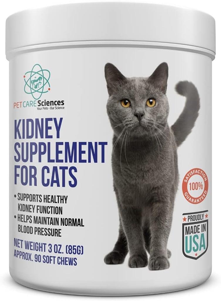 Přibližně 90 porcí Kočky Ledviny Support Chews - Feline Ledviny Obnova - Renální Kočky Kočky Ledviny Supplement - Kočky Ledviny Supplement - Močová Trakt Irritations Control for Cat - Made in USA