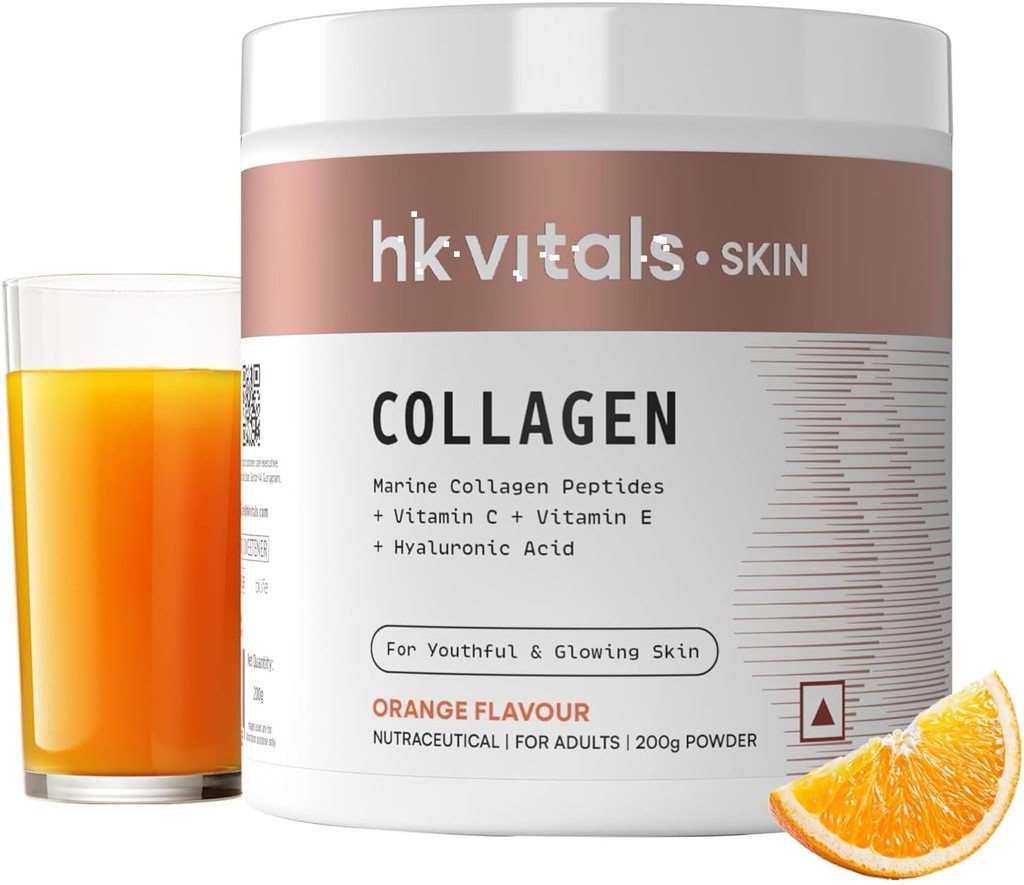 He.alth Kar.t Námořní doplněk kolagenu, 200g, Orange - Vitamin C, E, Hyaluronát sodný, pro zdravou pleť, vlasy a nehty