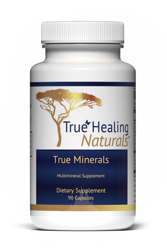 Pravé hojení Naturals - Pravé Minerály Dodatek, Promotes Gut & Heart Health, 90 Vegetariánské Kapsle
