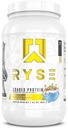 Ryse Loaded Protein Powder - Fruity Crunch - 25g Syrovátkový protein izolát a koncentrát s prebiotickou fiber & MCTs - Nízké sacharidy, Nízký cukr, Digestive- Friendly - 27 Servings / 2 LB Tub