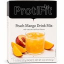 PROTIFIT - High protein fruit ochucený prášek mix, 15g protein, nízká kalorie, cukr zdarma, Ideální protein kompatibilní, 7 Servings Per Box (Peach Mango)