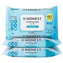 Poctivá firma Fragrance- Free Sanitising Alkohol Wipes, Antibakteriální ruční Wipes s aloe, zabije 99% bakterií, Safe for Hands, 150 Počet (3 balení 50)