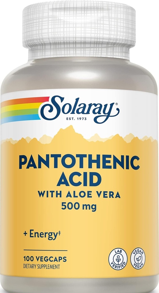 Solaray Pantotenová kyselina 500 mg - 100 kaps