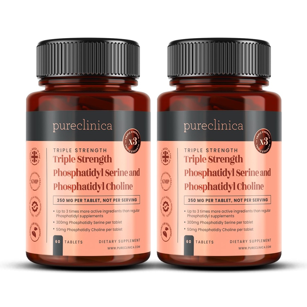 Triple Strength Fosfatydyl Serine and Fosfatidyl Cholin x 120 Tablet (2 Lahvičky po 60 tabletách)