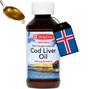 De La Cruz Cod Equipment Oil Liquid - Pure Wild- Cut Island Fish Oil 4 FL OZ (118 ml)
