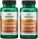 Swanson Activated B- Complex - Vysoká účinnost a biologická dostupnost (60 Veggie Kapsle) (2 balení)