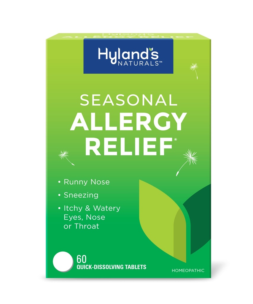 Hyland 's Indoor and Outdoor, Non Drowsy Sezónní Alleries Relief Pills, Pro Nucení, Runny Nose, Svědění a vodní oči, Nos nebo hrdlo, Bezpečné a přírodní, Rychlé rozpuštění tablety, 60 Počet