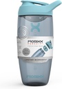 Promixx Pursuit protein Shaker Bottle (24 oz) - Silent No-Ball Mixer, Leak-Proof Lid, BPA / BPS & Phtalate-Free ECOZEN - Easy- Clean Shaker Cup for Protein Shakes, Pre & Post- Workout Smoothies