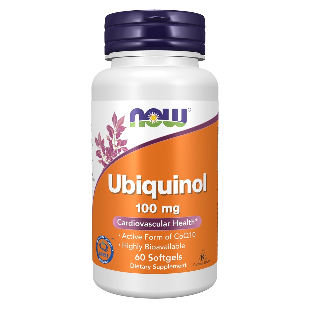 Nyní Potraviny doplňky, Ubiquinol 100 mg, vysoká biologická dostupnost (aktivní forma CoQ10), 60 Softgels