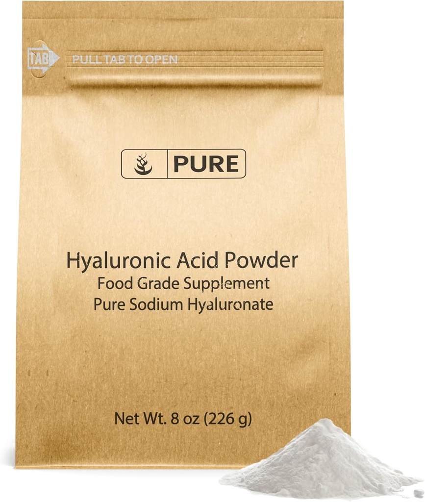 PURE ORIGINAL INGREDIENTS Hyaluronic acid (8 oz) Voda rozpustná, jemný prášek