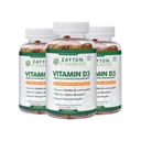 Zaytun Halal Vitamin D3 2000 IU gumy, podporuje kostní a imunitní zdraví, podporuje svalové funkce, gluten a želatina zdarma, (3- Pack) - Made in USA
