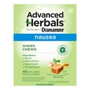 z The Makers of Dramamin, Advanced Herbals, Ginger Chews, Nausea Relief Soft Chews Lemon-Honey- Ginger, 40 Počet