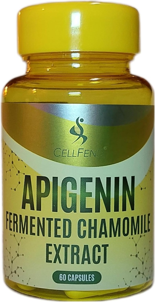 Apigenin CLAS124; fermentovaný Heřmánek Extrakt CLAS124; standardizovaný na 100 mg Apigeninu na kapsli CLAS124; 60 Veganových tobolek (500mg)