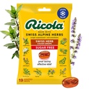 Ricola Cukr Volný švýcarský Herb kašel Kapky, 19 Počet, Kašel Suppressant & Hrdlo Relieving Kapky s přirozeně sourced menthol, Pleasing Chuť pro kašel & Krční podráždění Symptom Relief