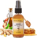 Mickelberry Zahrady Imunitní podpora Ginger Honey Spray - Organic Ginger Shots & Syrup for Imunity Boost, Digestivní zdraví a Wellness - 2 Oz