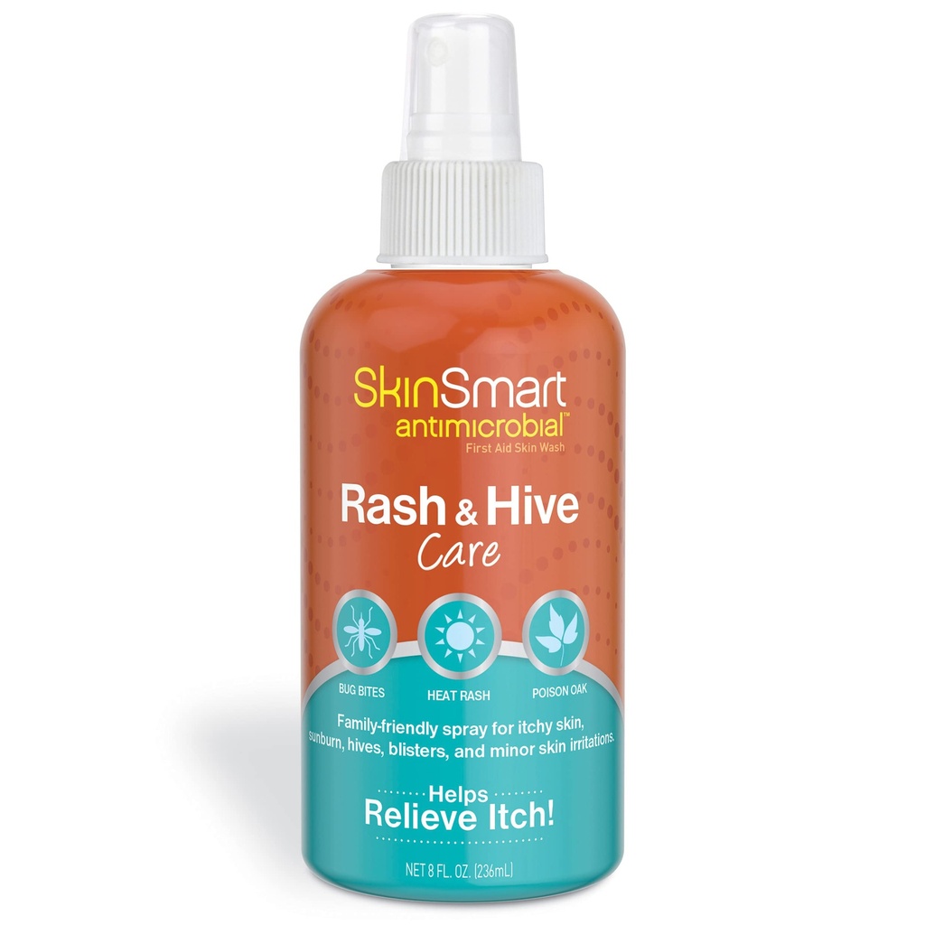 SkinSmart antimikrobiální vyrážka a úl péče, první pomoc kůže mytí, 8 oz sprej láhev