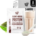 Organic Vegan Protein Powder Vzorek Pack - Plant- Based Protein, gluten- Free, non GMO, 20g Protein Per Serving, Great for Smoothies & Shakes (Vanilla, balení po 8)