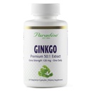 Paradise Herbs Ginkgo Biloba Extract, Super Potent, Ultra Pure, Vegan, Non GMO, Gluten Free, 120 Vegetariánské kapsle