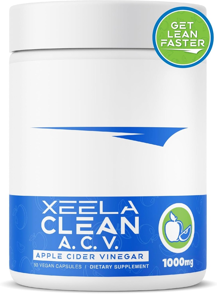 XEELA Apple Cider Ocet Kapsle s Matkou pro muže a ženy - Appetite & Touha + Weight Management získat Lean