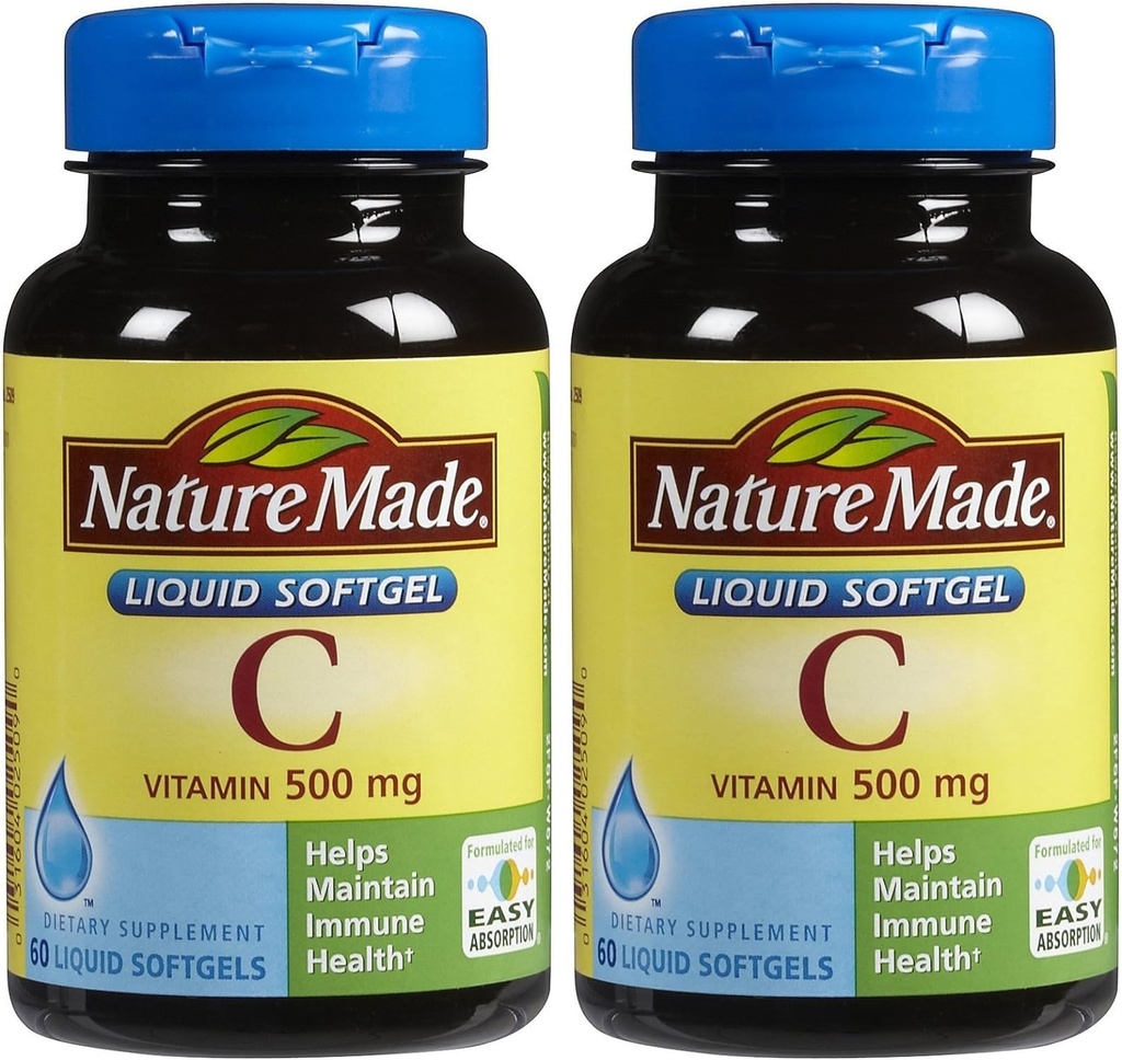 Nature Made Vitamin C 500 Mg Softgels, 60- Počet - Balení po 2