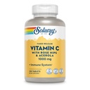SOLARAY Vitamin C w / Rose HIPS & Acerola PHAR124; 1000mg PHARMAR 124; Two- Estate Timed- Release Zdravé imunitní funkce, kůže, vlasy a nehty Podpora PHAR124; Non- GMO PHARMAR 124; 250ct