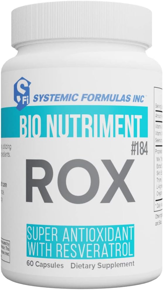 Systémový přípravek ROX Super Antioxidant s Resveratrol 60 Kapsle # 184. Super antioxidant vzorec
