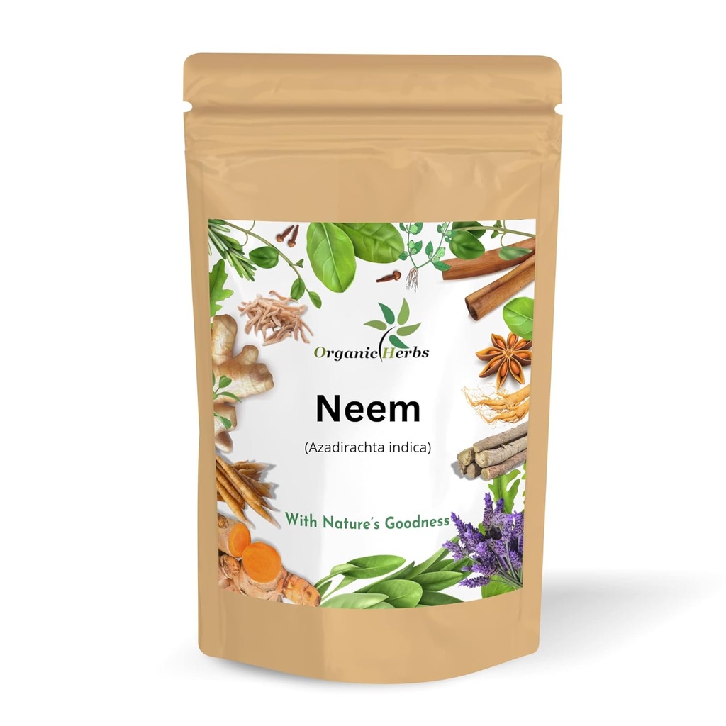 Čisté a přírodní Neem Leaves Powder for Pimple- free clear skin, Silky vlasy & vlasy Cleanser. (Neem Leaf Powder 145gm / 5Oz)
