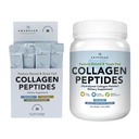 AMANDEAN kolagen Peptides Bundle. 1kg & Stick Packs. Grass- Fed, Enzymaticky Hydrolyzované, Typ 1 & 3. Protein s 18 aminokyseliny pro zdravou pleť, vlasy, nehty. Snadno se míchá, bez příchutí, Non- GMO