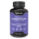 Naturalis Večerní Primrose Oil (Cold Pressed) 124; 100% přírodní z Nového Zélandu 124; Non-GMO, Soy & Gluten Free, Zero Filler 124; 300 Mini-Softgels